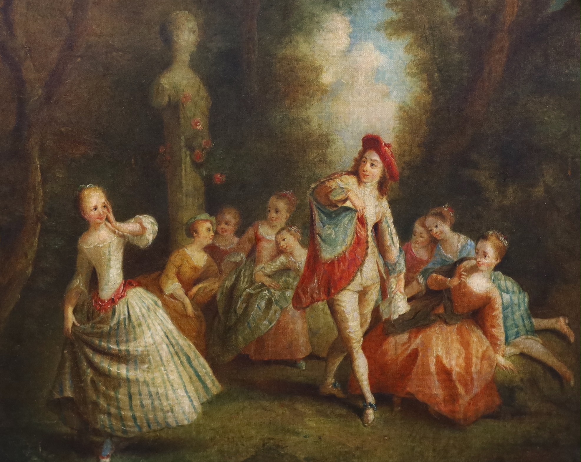 Follower of Jean-Honoré Fragonard (French, 1732-1806), oil on canvas, Fête champêtre, 34 x 41cm
